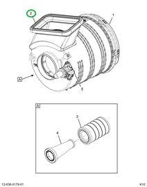 2589940C1 SEAL, AIR CLEANER TO HOOD