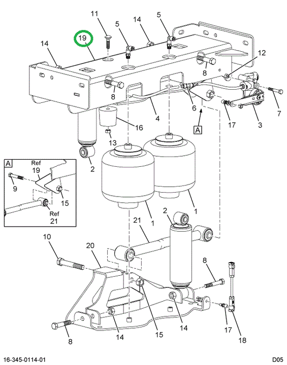 2589948C1 BRACKET CAB REAR MTG