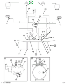 2590745C1 Adapter, Brake Hose