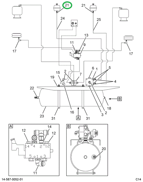 2590745C1 Adapter, Brake Hose