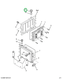 2591120C1 CONNECTR,CONNECTOR ECM COOLER