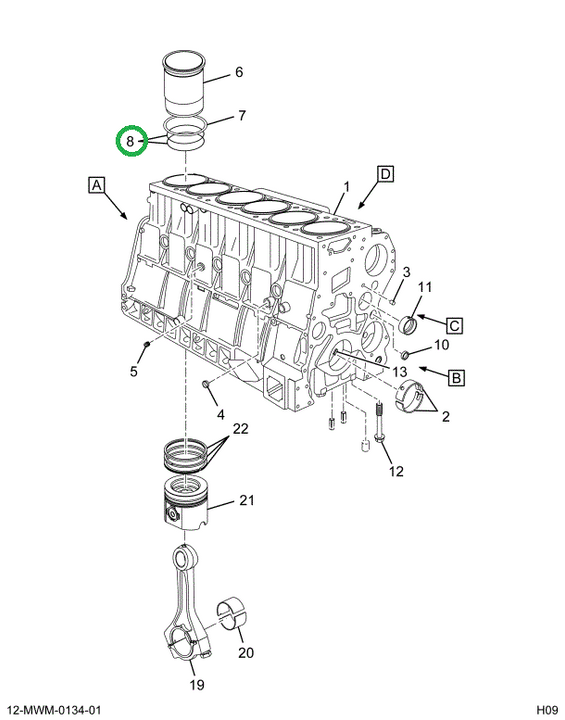 2591144C1 RING O LINER TO BLOCK