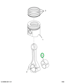 2591190C1 BEARING CONN ROD STD