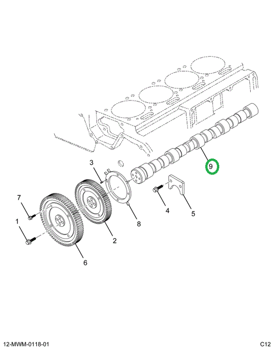 2591196C1 CAMSHAFT ENGINE
