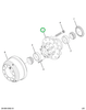 2591427C91 HUB REAR WHEEL W/CUPS & STUDS