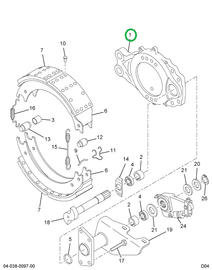 2591532C91 SPIDER BRAKE W/BUSHING & SEAL