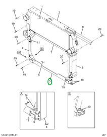 2591572C92 CHANNEL,RAD SUPPORT BOTTOM FRA