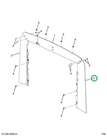 2591619C91 SEAL COOLING SYSTEM LH SIDE