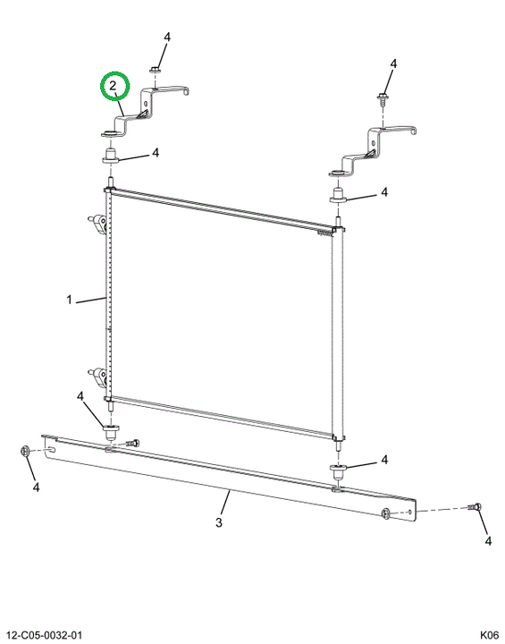 2591819C1 BRACKET AIR COND MOUNTING