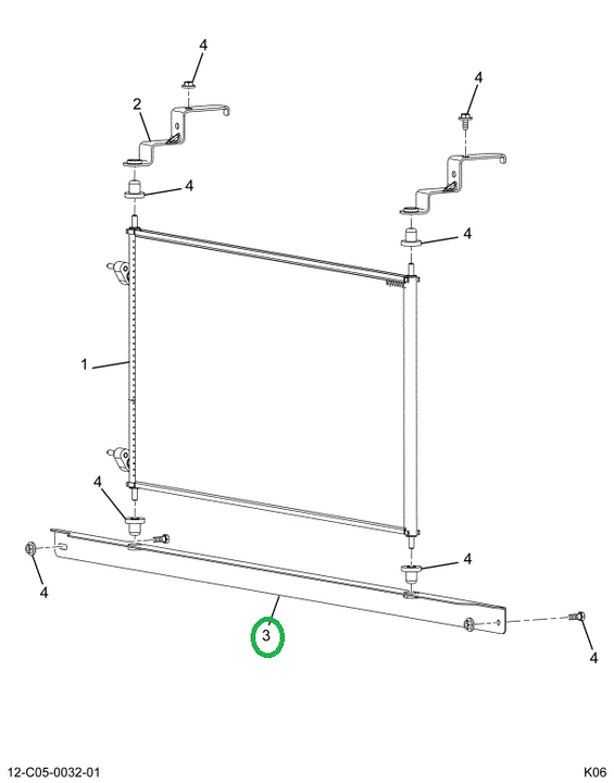 2591820C1 BRACKET AIR COND MOUNTING