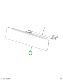 2591875C1 VISOR  TINTED 6 X 24 BLADE