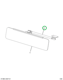 2591876C1 BRACKET  MIRROR ADJUSTABLE