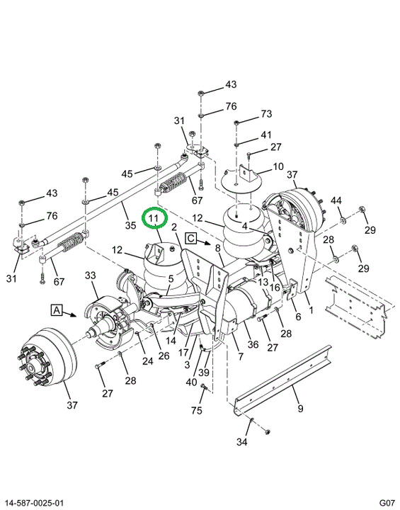 2591953C1 Plate Assembly, Bag Upper Righ
