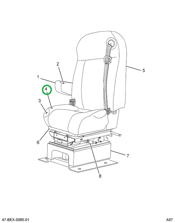 2592193C1 UPHOLSTERY  SEAT CUSHION DRIVE