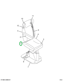 2592195C91 Armrest, Driver W/upholstery