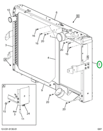 2592284C91 FRAME,KIT RAD SUPPORT RH FRAME