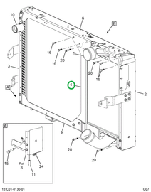 2592287C91 FRAME,KIT RAD SUPPORT CNTR FRA