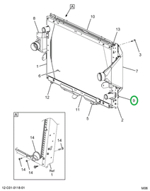 2592339C1 BRACKET  GRILLE MOUNTING