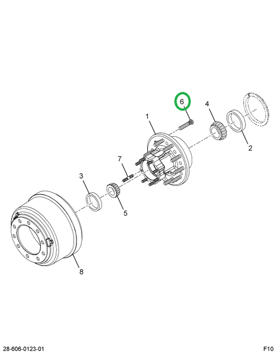 2592430C1 BOLT WHEEL HUB M22 X 1.5