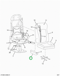 2592496C91 Armrest Assembly, Driver With