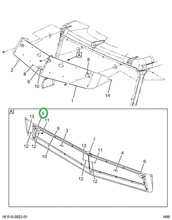 2592678C1 Bracket, Sun Visor Driver Half