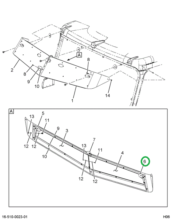 2592679C1 Bracket, Sunvisor, Pass Half
