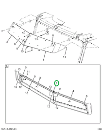 2592680C1 Bracket, Sunvisor, Center Sptw