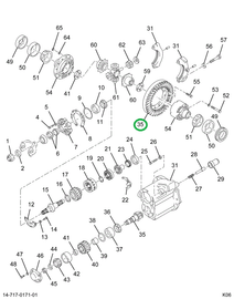 2592701C91 Gear Set, Differential R/p 3.5