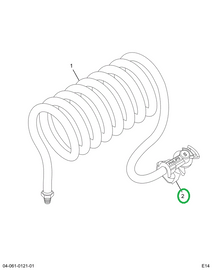 2592933C91 COUPLING ANODIZED GLADHAND BLU