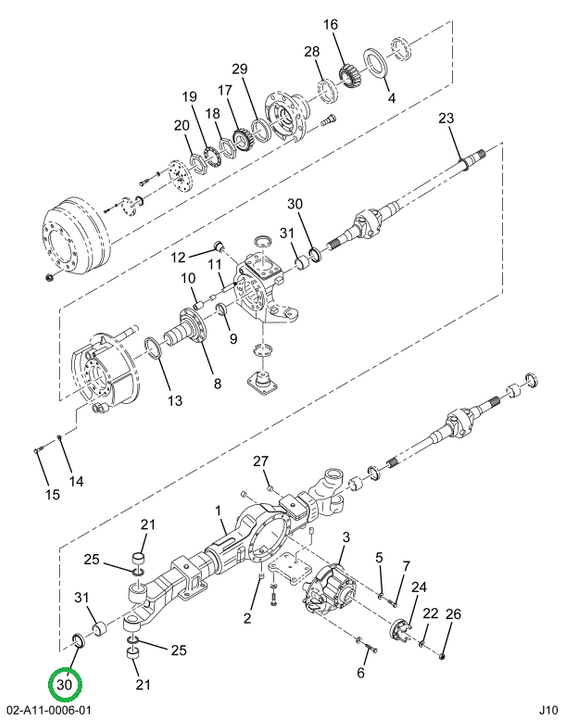 2593257C1 SEAL OIL FRT AXLE SHAFT