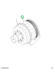 2593602C91 HUB FAN DRIVE PULLEY AND BASE