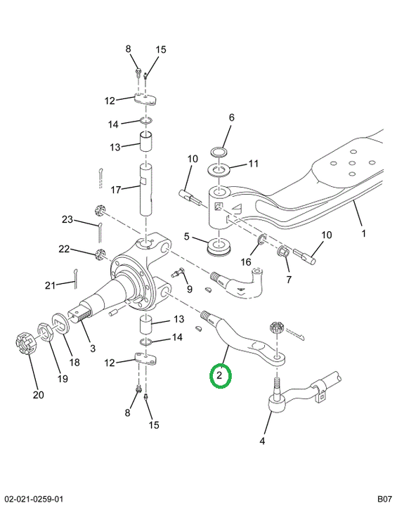 2593769C1 Arm, Steering Tie Rod 02agn