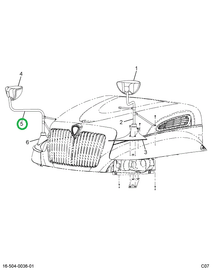 2593893C91 BRACKET  MIRROR RH ASSY