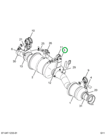 2594001C1 SUPPORT BDY SIDE HANGER FEMALE