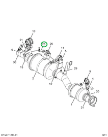 2594009C91 TUBE HARDLINE ASSY FOR HH