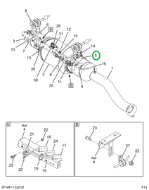 2594136C91 BRACKET BDE & BDP FRT HANGER