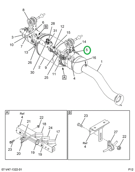2594136C91 BRACKET BDE & BDP FRT HANGER