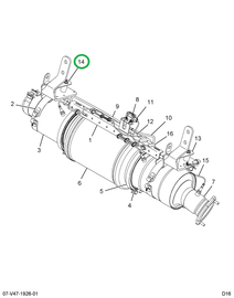 2594428C92 BRACKET ASSY RSM REAR BDB/BDNO