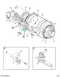 2594437C91 TUBE PRESSURE LINE ASSY FRONT