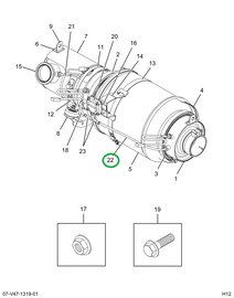 2594438C91 TUBE PRESSURE LINE ASSY REAR