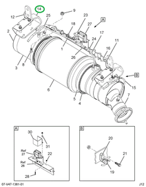 2594538C92 BRACKET ASM LSM REAR