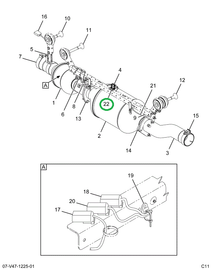 2594557C1 BRACKET DPFE CE BUS