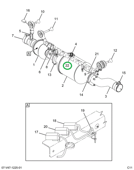 2594557C1 BRACKET DPFE CE BUS