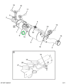 2594564C91 TUBE CE BUE FORE PRESSURE