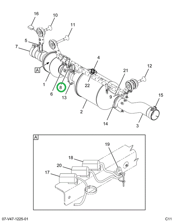 2594564C91 TUBE CE BUE FORE PRESSURE