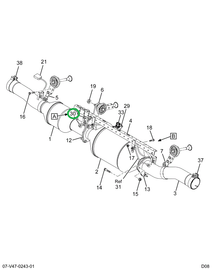 2594584C91 TUBE ASSY OUTLET PRESSURE