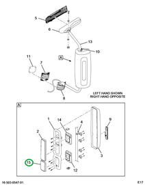 2594621C91 CARRIER PLATE LH T/SIG HTD