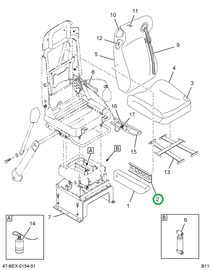 2594636C1 Armrest Driver Fr Without Upho