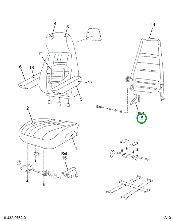 2594758C1 FRAME SEAT LOWER
