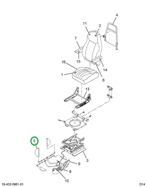 2594761C1 SUPPORT, AIR LUMBAR SUPT ASY